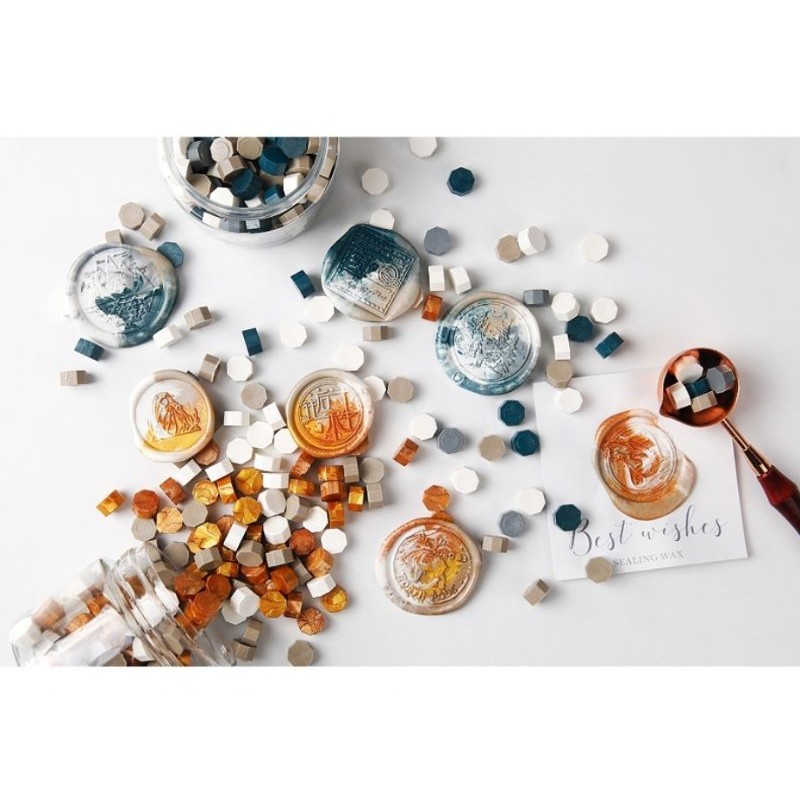 4/5 เม็ดครั่ง เม็ดขี้ผึ้ง สำหรับตราประทับครั่ง  (พร้อมส่งจากไทย) - รูปที่ 2