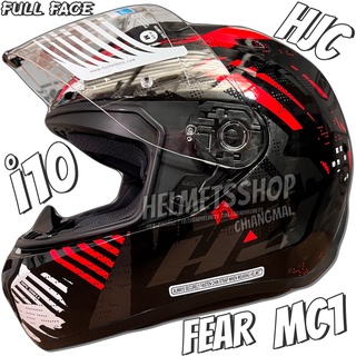 HJC i10 FEAR MC1 [ เต็มใบ ] [ แว่นชั้นเดียว ] [ DOT ] [ SNELL ] [ DD-Ring ] [ มีช่องเว้า ]