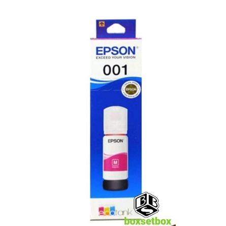 หมึกเติม EPSON 001 M  สีชมพู ของแท้ สำหรับรุ่น L4150, L4160, L6160, L6170, L6160, L6191
