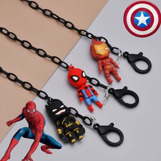 Superman Spiderman Iron Man พร้อมส่ง สายโซ่อะคริลิค คล้องแว่นตา อเนกประสงค์ กันหาย ลายแบทแมน ไอรอนแมน ซูเปอร์แมน สไปเดอร์แมน สําหรับเด็ก