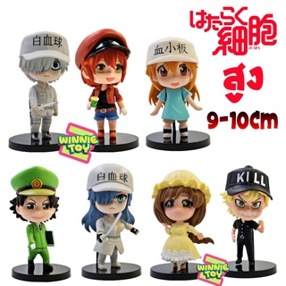 ฟิกเกอร์ โมเดล  figure model Hataraku Saibou เซลล์ขยันพันธุ์เดือด 7 แบบ winnietoy