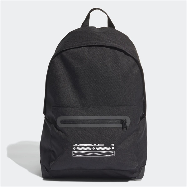 Adidas Fabric Tech Backpack Unisex - สีดํา