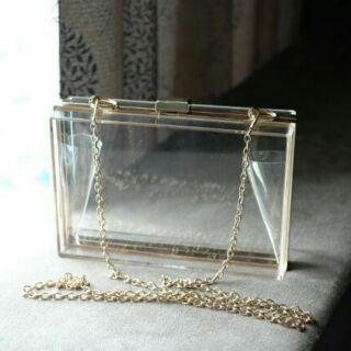 กระเป๋าคลัชใส Glamorous clutch