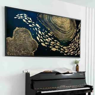 SB Design Square รูปพร้อมกรอบ DoseArt รุ่น Wealthy Pond 180x90 cm (183x93x0 ซม.)