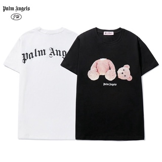 eRBF    สั่ง  Palm Angles Couples Cotton T-Shirt Bear Short Sleeved Blouse Casual T Shirt Unisex Plus Size S-XXLเสื้อยื