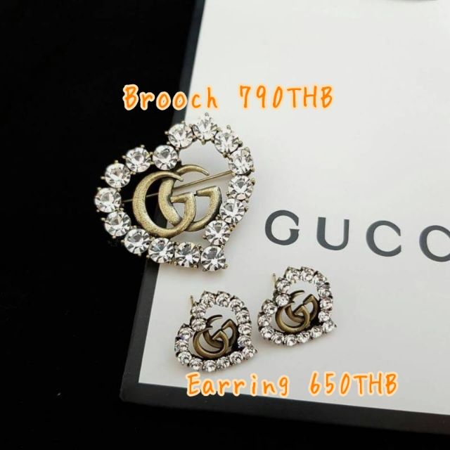 Set Earring & Brooch Gucci