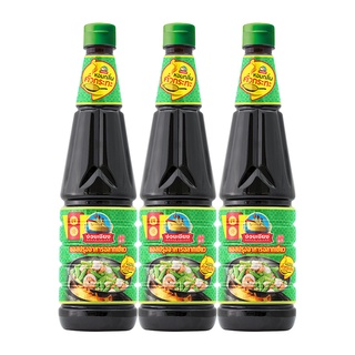 ง่วนเชียง ซอสปรุงรสฉลากเขียว กลิ่นคั่วกระทะ 700 มล. x 3 ขวด Seasoning Sauce Natural Smoke 700 ml x 3 bottles