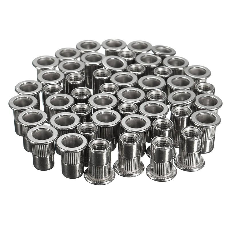 10pcs Rivet Nut M6  M8 Rivnut 304 สแตนเลสสตีลหัวตีบเล็ก