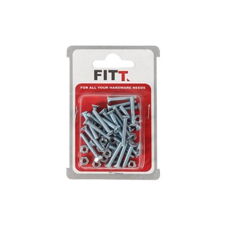 ✨นาทีทอง✨ สกรูเกลียวมิลน็อต JF 4X25MM 25ตัว | FITT | 8855952000811 สกรู, น๊อต อุปกรณ์ยึดติด ต่อเติมซ่อมแซมบ้าน สกรูเกลีย