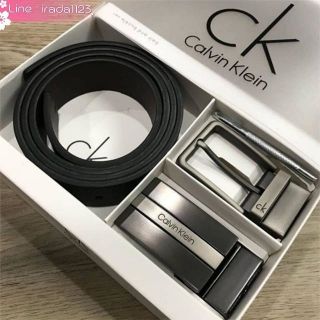 CALVIN KLEIN REAL LEATHER BELT VALUE PACK Limited Edition ของแท้ ราคาถูก