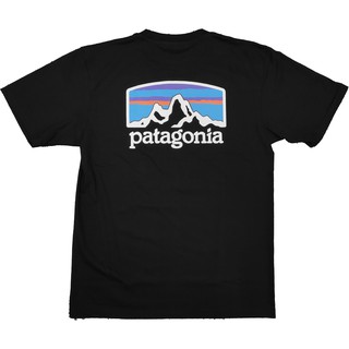 เสื้อยืดโอเวอร์ไซส์patagonia horizon เสื้อยืด คอกลม แขนสั้น แฟชั่น ลายภูเขา ปาตาโกเนียS-3XL