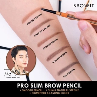 BROWIT BY NONGCHAT Pro Slim Brow Pencil ดินสอเขียนคิ้ว ดินสอเขียนคิ้วน้องฉัตร