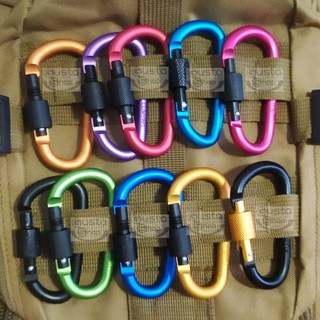 CRB03 คาราบิเนอร์  D (Carabiner)  พวงกุญแจ ตะขอเกี่ยว