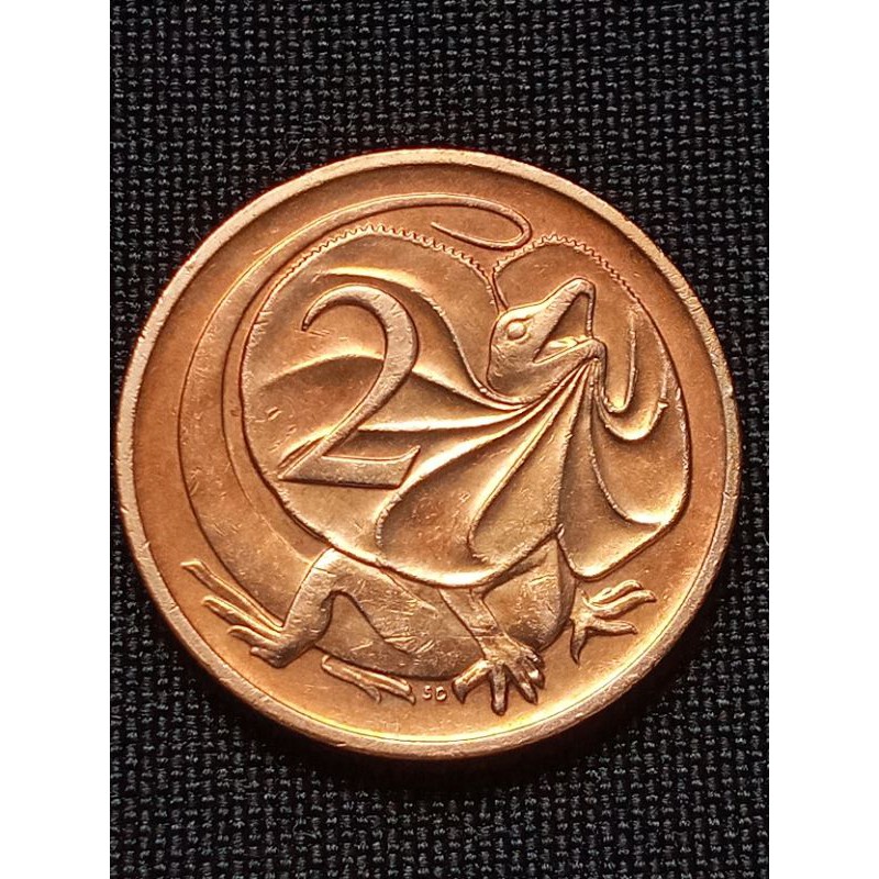 เหรียญเก่า(92)ออสเตรเลีย 2 CENTS 1989