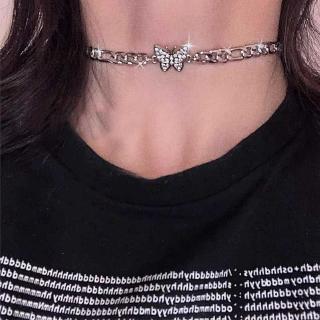 Diamond Butterfly necklace titanium steel sexy fashion clavicle chain