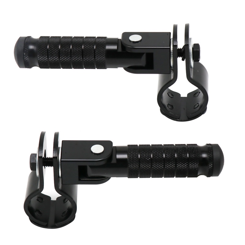 CNC 8mm Universal Pedals Folded Footrest Footpeg For Motorcycles Bicycles Electric Vehicles Mopeds Karts Scooters
