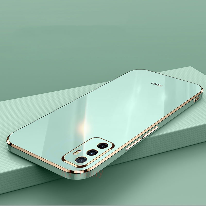 เคส Vivo V23e 5G เคสซิลิโคน Shockproof Soft Silicone Electroplating Back Cover Case Vivo V23e V 23e 