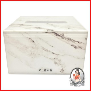 กล่องใส่ทิชชู อุปกรณ์บนโต๊ะอาหาร กล่องทิชชูPOPUPอะคริลิก KECH MARBLE สีขาว 
 ผลิตจากอะคริลิกคุณภาพดี
 ดีไซน์สวยงามลวดลาย