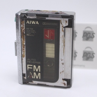 เครื่องเล่นเทป AIWA HS-T06 Mkll Radio Cassette WALKMAN Rare 1980s งานอะไหล่ 6522