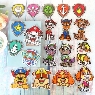 ☸ แผ่นแพทช์รีด ลายการ์ตูน Paw Patrol 19 แบบ ☸ แผ่นแพทช์รีดติดเสื้อ Diy 1 ชิ้น