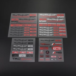 สติ๊กเกอร์ติดรถTRD MUGENโลโก้ JSRACING JP RALLIART NISMO MONSTER HKS WRC MS SPOON MADE IN JAPAN DO NOT TOUCH ME สติกเกอร์ประตูรถ กระจกมองหลัง สติกเกอร์สะท้อนแสง สำหรับตกแต่งรถยนต์