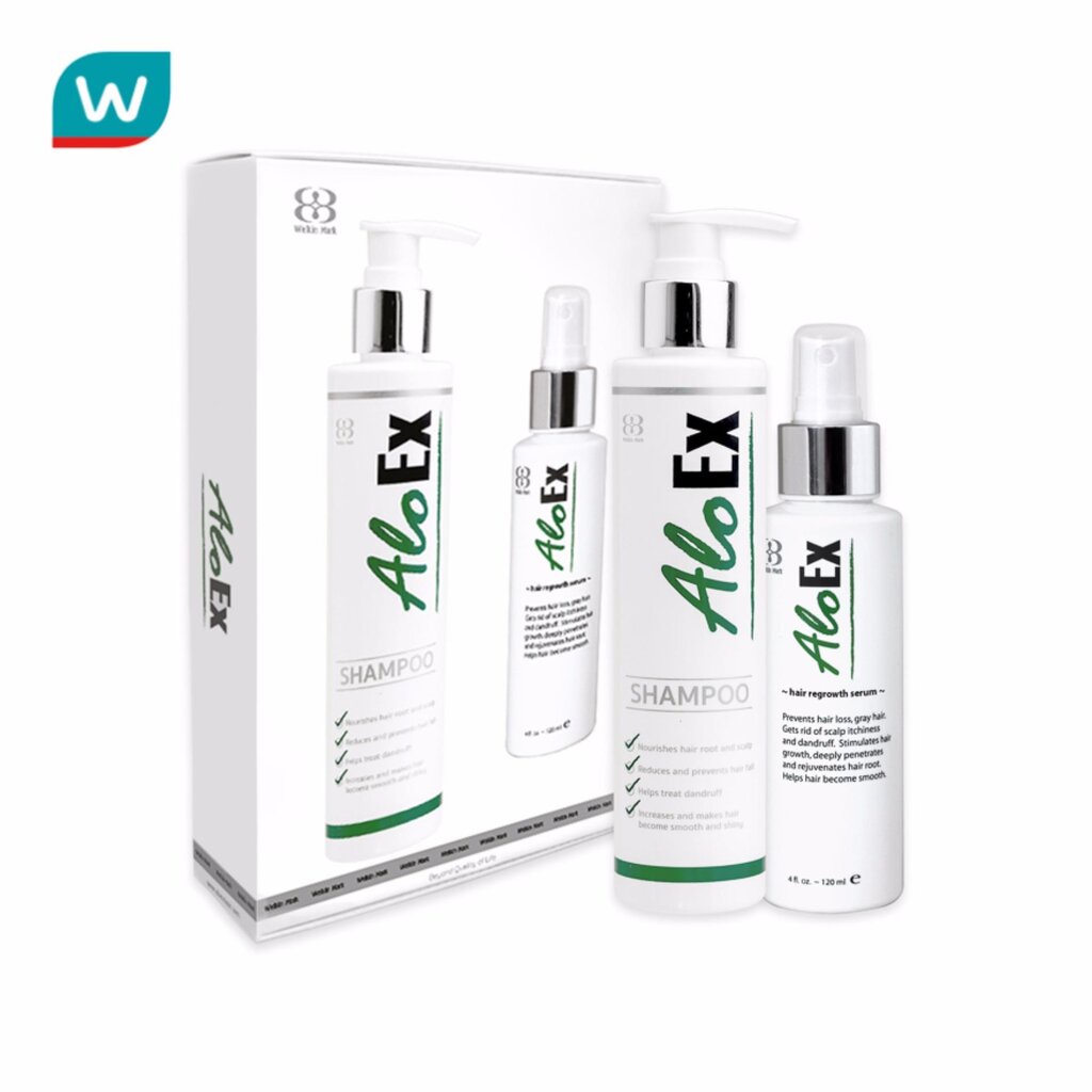 AloEx แชมพู และ เซรั่มบำรุงรากผม อโลเอ็กซ์