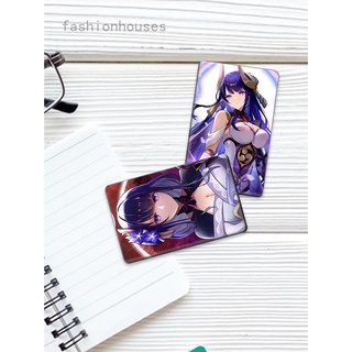 สติกเกอร์การ์ด Pvc กันน้ํา ลายการ์ตูนอนิเมะ Genshin Impact Card Diy สําหรับตกแต่งบัตรรถบัส 10 ชิ้น ต่อชุด