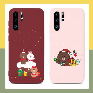 เคสมือถือสำหรับ Huawei Nova 7 7i 6 7 SE 5T 5Z 5 5i Pro Y9 Prime 2019 Y9S Y6S P40 Pro Plus Lite E Y7P 2020 Y6P Y5P Y8P P20 P30 Pro Plus P20 P30 Lite Y7 Pro 2019 Nova 3e 3i 4e Mate 20 30 Lite Pro Case หมีสีน้ำตาล Mobile Soft TPU Cover