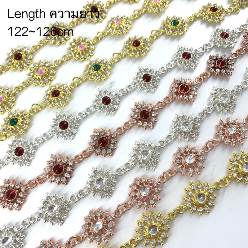 Vintage Jewelry สร้อย สังวาลย์ ชุดไทย ประดับ นางสาว เพชรพลอย เพชร