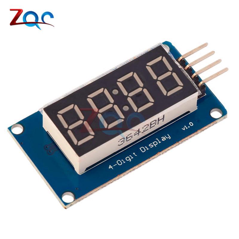 โมดูล TM 1637 LED Display Module สำหรับ Arduino 7 Segment 4 Bits 0.36 นิ้วสีแดง