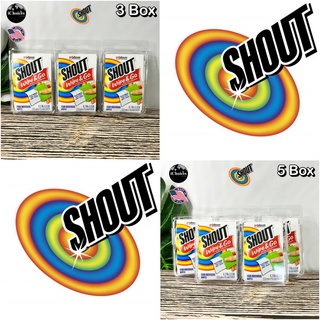 [Shout] Wipe And Go, Instant Stain Remover 12 Or 20 Wipes แผ่นเช็ดทำความสะอาด สำหรับผ้า แบบพกพา แผ่นขจัดคราบ