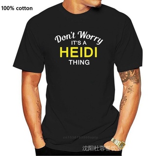 เสื้อยืดสีขาวเสื้อยืดคอกลม พิมพ์ลาย Dont Worry It A Heidi Thing Family Name Ho Youth Fitness เข้าได้กับทุกชุด เหมาะกับข