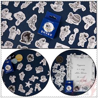 ❉Nasa - Interstellar สติ๊กเกอร์ลายนักบินอวกาศ Diy สําหรับตกแต่งสมุดไดอารี่ 45 ชิ้น / กล่องสติ๊กเกอร์