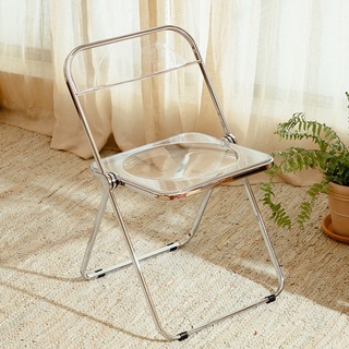 เก้าอี้พับได้ เก้าอี้อะคริลิค รับน้ำหนัก 150 kg  Acrylic Folding Chair nananatural