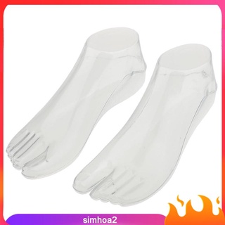 [Simhoa2] หุ่นเท้าพลาสติก สําหรับโชว์รองเท้า ถุงเท้า 1 คู่