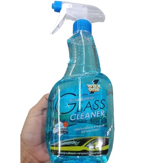 สเปรย์ทำความสะอาดกระจกยี่ห้อWAX ONE GLASS Cleanser 600ml.ไร้สารแอมโมเนีย