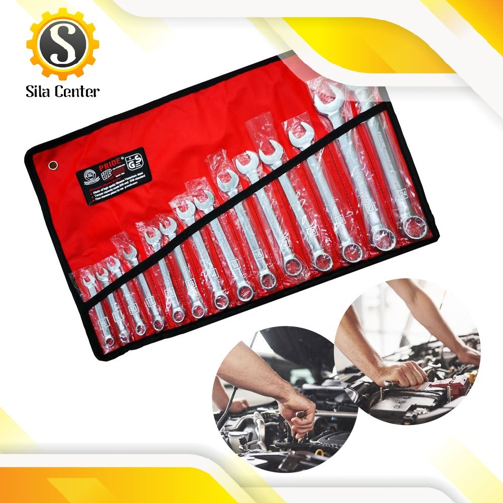 ประแจแหวนข้างปากตาย 8-24 มิล 14ตัว/ชุด CR-V