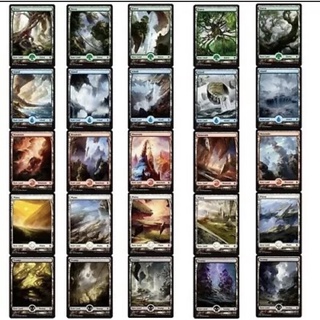 การ์ด MTG Magic the gathering Fullart Basic land รุ่น BFZ คละลาย