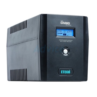 UPS 1200VA ETECH Grand By ZIRCON ประกัน 2Y เครื่องสำรองไฟ