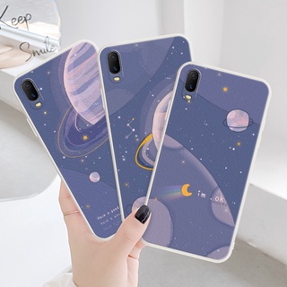 เคสโทรศัพท์มือถือ กันตก ลายดาวเคราะห์สีม่วง สําหรับ VIVO V11 V11i V15 Pro VIVO S1 Pro IQOO NEO H166