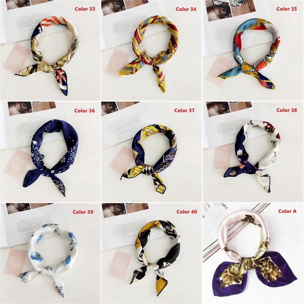 YUMEIREN ผ้าไหมซาติน ผ้าพันคอสี่เหลี่ยม แฟชั่นหรูหรา สำหรับผู้หญิง ของขวัญฤดูร้อน - รูปที่ 4