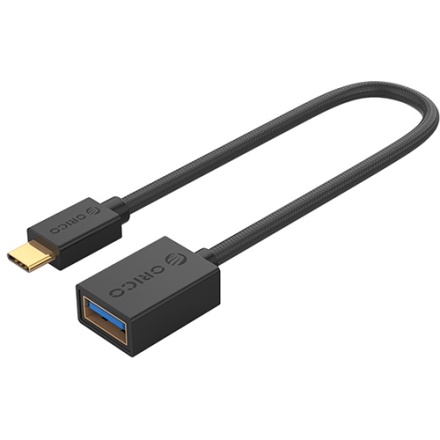 Orico Type C to USB 3.0 (F) Cable Adapter Coating Braided Black (U3-MAC02)