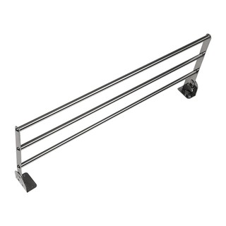 ราวติดผนังสเตนเลส พับได้ 3 เส้น 80 ซม. PLIM TOWEL RACK STAINLESS 3BAR 80CM PLIM