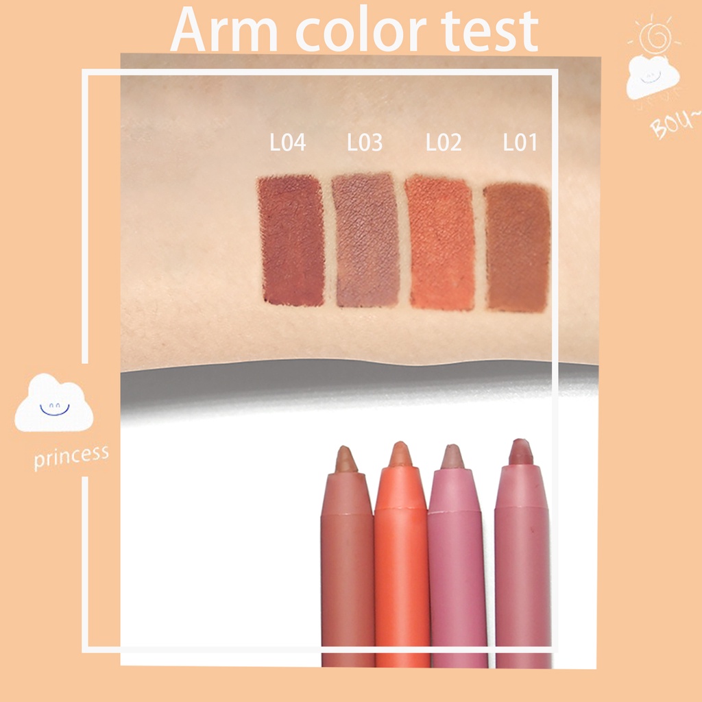 BEAUTY GLAZED ลิปสติก ลิปกลอส เนื้อแมตต์กํามะหยี่ กันน้ํา รูปที่ 3