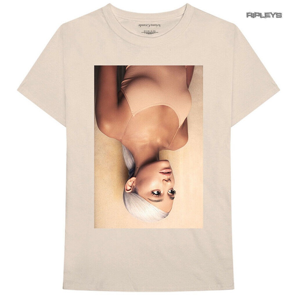 【 liutingting19.sg】 NEW Men's T-shirt Ariana Grande Beige Sand'Sweetener' Album 100% Cotton Birthday Gift NqBY