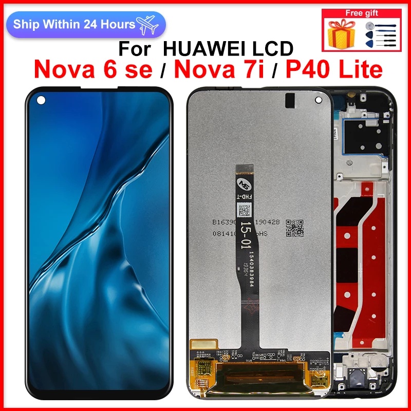 สําหรับ Huawei P40 Lite / Nova 7i JNY-LX2 JNY-LX1 จอแสดงผล LCD หน้าจอสัมผัสเปลี่ยน