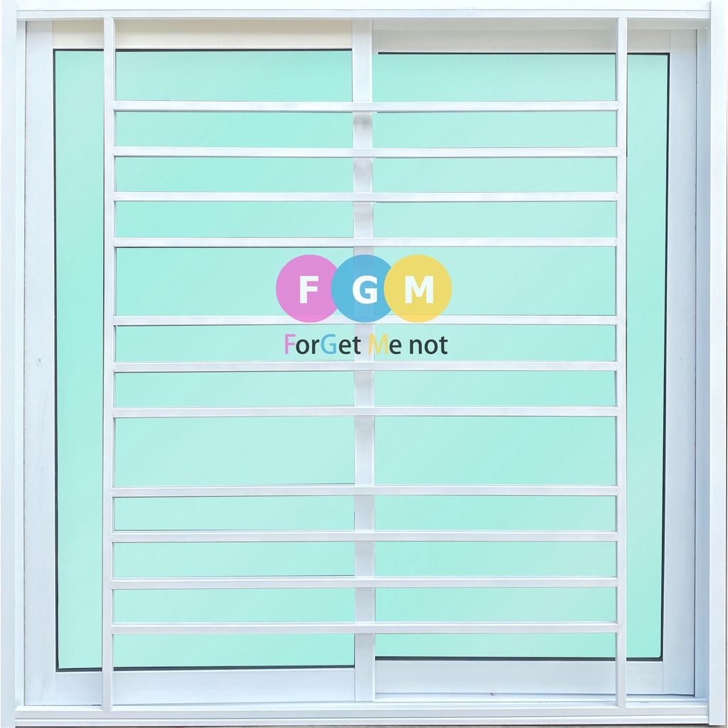 [ค่าส่งถูก!!]หน้าต่างอลูมิเนียมบานเลื่อน ขนาด 100x100,110x100,110x120 ซม. หน้าต่างพร้อมเหล็กดัด  ใส่