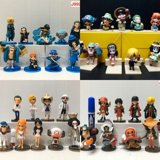 One piece วันพีซตัวการ์ตูนครบแก๊ง 8cm