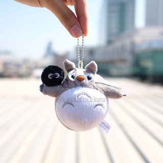 พวงกุญแจ Totoro โตโตโร่ &amp; Sootballs ฝุ่น 3นิ้ว