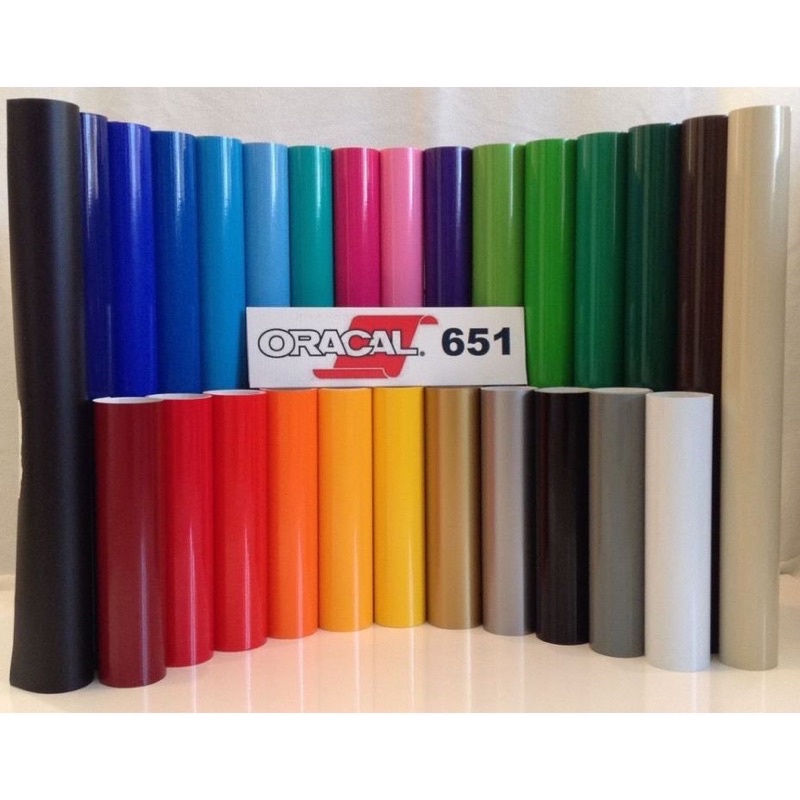 สติ๊กเกอร์ติดรถยนต์ Oracal 651 แบบด้าน